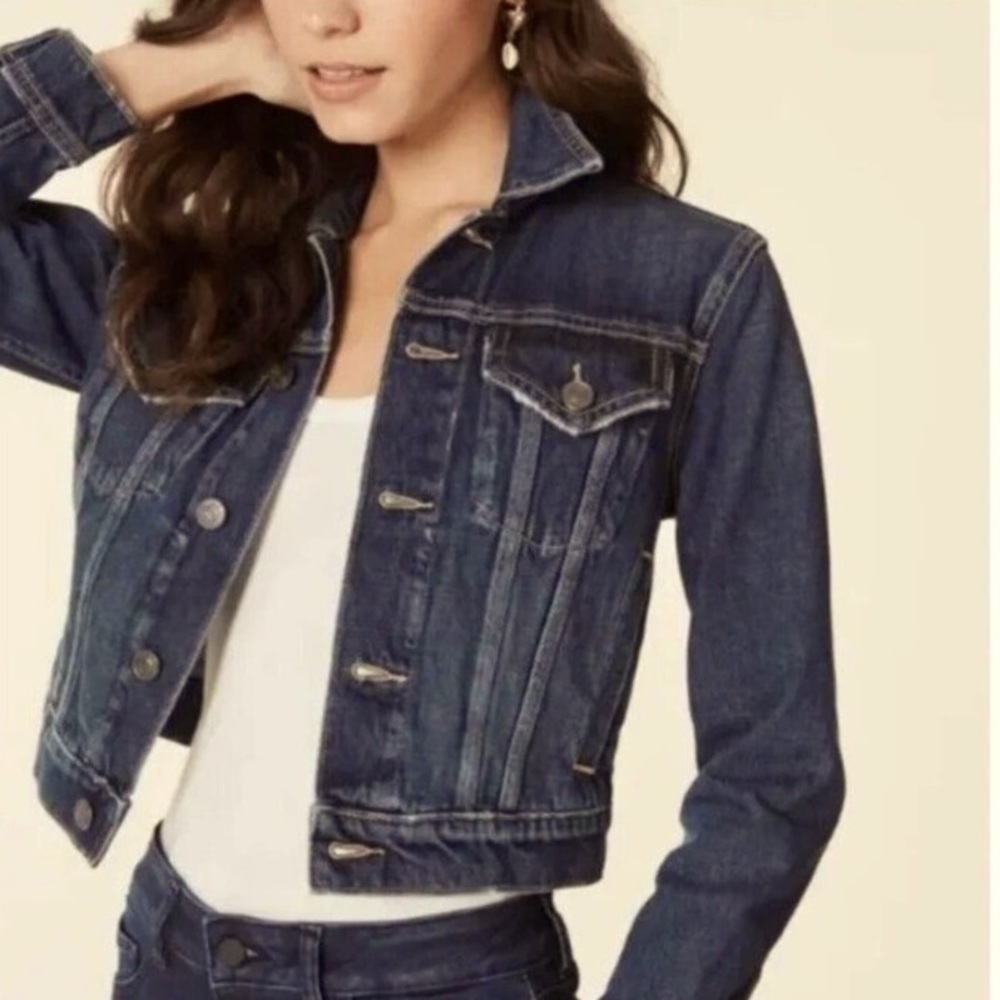 New Current/Elliott The Baby Trucker Denim one year worn rig